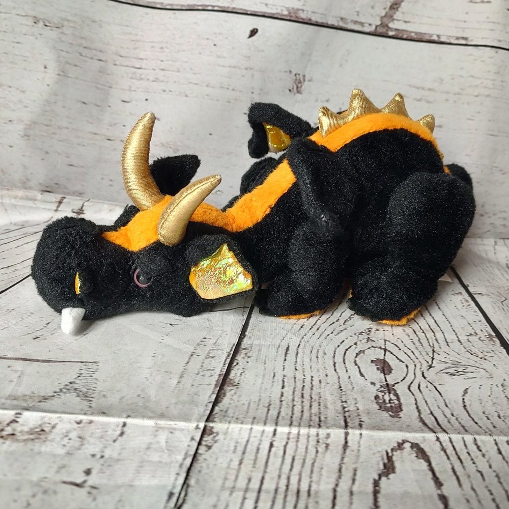 Ganz Webkinz Lava Dragon 12 in Plush Toy Stuffed Animal No Code HM463 EUC